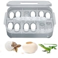 thumbnail image 1 of Cheers.US Egg Tray Reptile Snake Gecko Lizard Bird Incubation Crested Container Box Case, 1 of 3