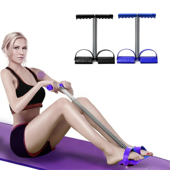 Cheers.US Elastic Sit Up Equipment Pull Rope Spring Tension Foot Pedal Sit Up Equipment for Abdominal Leg Exerciser Tummy Trimmer Sport Fitness Slimming Training Bodybuilding at Home Gym