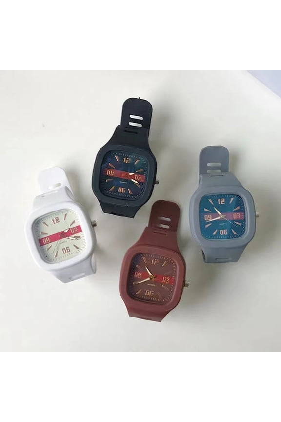 Electronic Watch Fashion Life Waterproof Square Dial Student Sports Digital Wrist Watch Comfortable, High Accuracy, Button Operation for Daily Wear