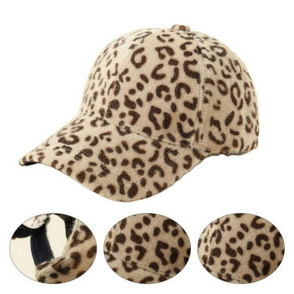 Cheers.US Fashion Leopard Print Baseball Cap Cotton Embroidered Cap Vintage Dad Hat