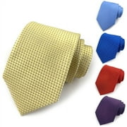 Cheers.US Fashion Polyester Neck Tie for Men Classic Design Wide Necktie for Wedding Business Party