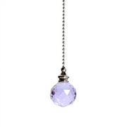 Cheers.US Faux White Crystal Ceiling Fan Pendant with Mini Fan/Bulb Design