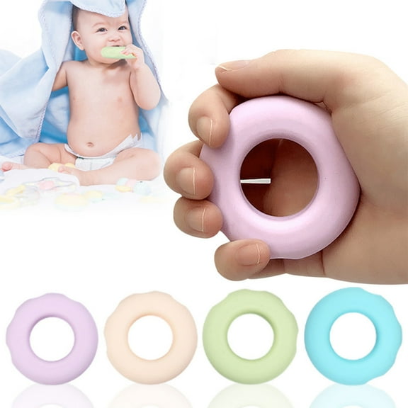 Cheers.US Finger Exerciser Silica Gel Forearm Grip Workout Hand Gripper Great Children Grip Device Doughnut Grip Device Pupil Grip Training Ring