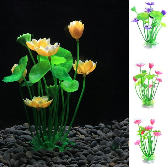 Cheers.US Fish Tank Ornament Pack Artificial Aquarium Plants, Full Set of Fish Tank Decorations, Various Sizes, Perfect Match Simulation Wedding Favors