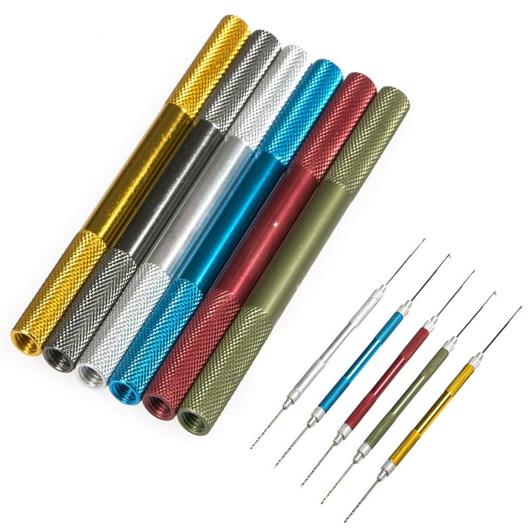 Cheers.US Fishing Bait Needle Multicolor Rotatable Needle Threader Aluminum  Alloy for Sewing Machine Needle Threaders Tool for Small Eye Needles 