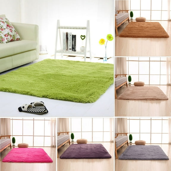 Cheers.US Fluffy Rugs Anti-Slip Large Shaggy Rug Super Soft Mat Living Room Bedroom Carpet