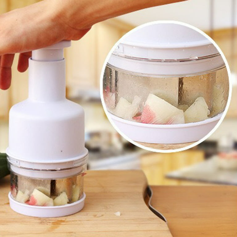 Cheers.US Food Chopper, Easy to Clean Manual Hand Chopper Dicer