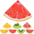 thumbnail image 1 of Cheers.US Fruit Plush Cushion Cute Full Filled Design Key Buckle Watermelon Kiwi Pomelo Orange Plush Cushion for Home Watermelon, Kiwi, Pomelo, Orange, 1 of 7