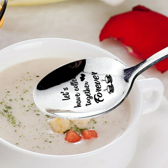 Cheers US Funny Engraved Stainless Spoon - Gag Gift for Kids/Famlily/Friends - Novelty Birthday Gift for Men/Women - Tableware for Gift