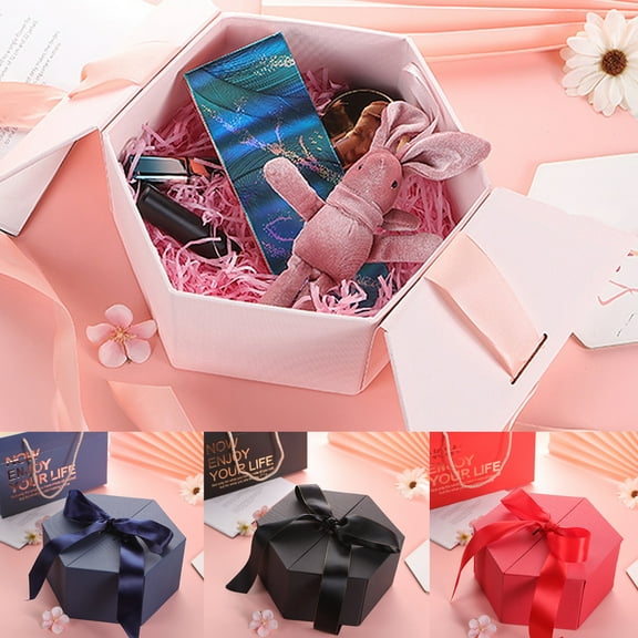 Cheers US Gift Box with Fill and a Lucky Bunny for Christmas, Birthdays, Father's Day, Bridal Showers, Weddings, Baby Showers, Valentines Day and Graduations