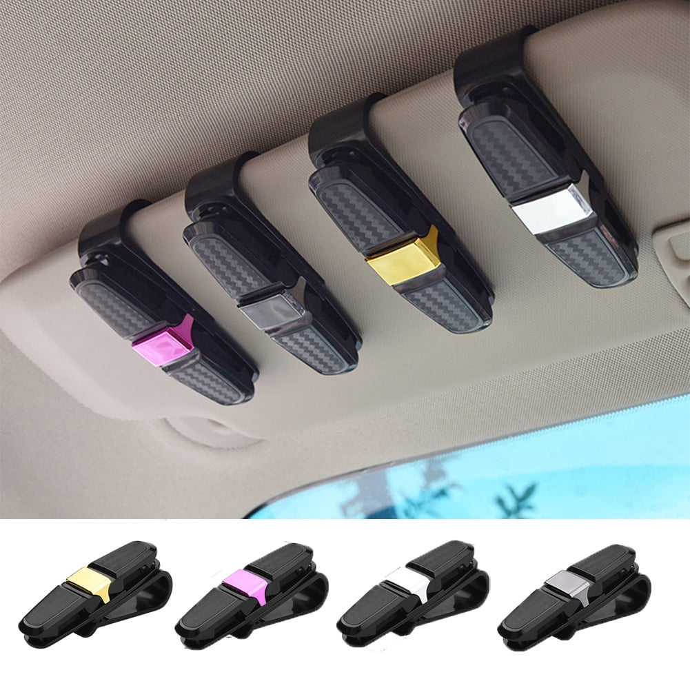 3-Pack Glasses Holders For Car Sun Visor – Sunglasses Clip Holder – Universal Fit, Black – XUKEY