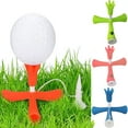 thumbnail image 1 of Cheers.US Golf Tees Professional Flexible Tripod Plastic and Rubber Golf Tee with Adjustable Height Reduced Friction & Side Spin Excellent Durability and Stability, 1 of 7