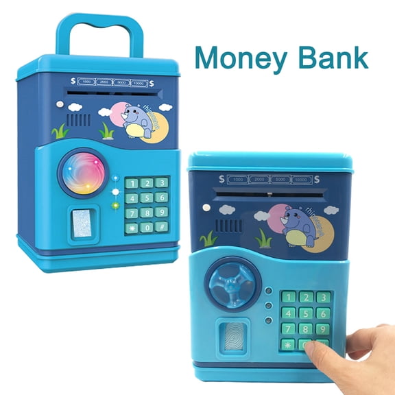 Cheers US Great Gift Toy for Kids Code Electronic Piggy Banks Mini ATM Electronic Coin Bank Box for Children Password Lock Case
