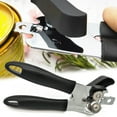 thumbnail image 1 of Cheers.US Grip Manual Can Opener, Handheld Comfortable Grip, Oversized Easy Turn Knob, Built in Bottle Opener, Hangs for Convenient Kitchen Storage, Blades Easily Open Tin Cans, 1 of 7