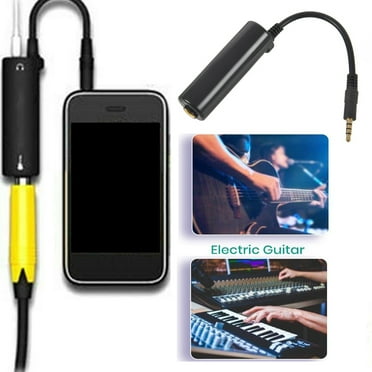 Cheers.US Guitar Connector Adapter Amp Audio Interface Converter for Music Instrument Recording Singing