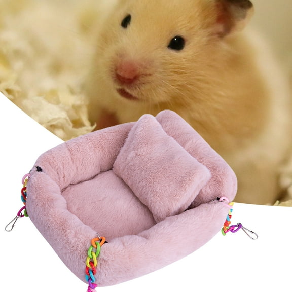 Cheers US Hamster Hammock Soft Bed Small Pet House Animals Hamster Hanging House Cage Nest for Guinea Pig Rat Chinchilla Sleep and Play