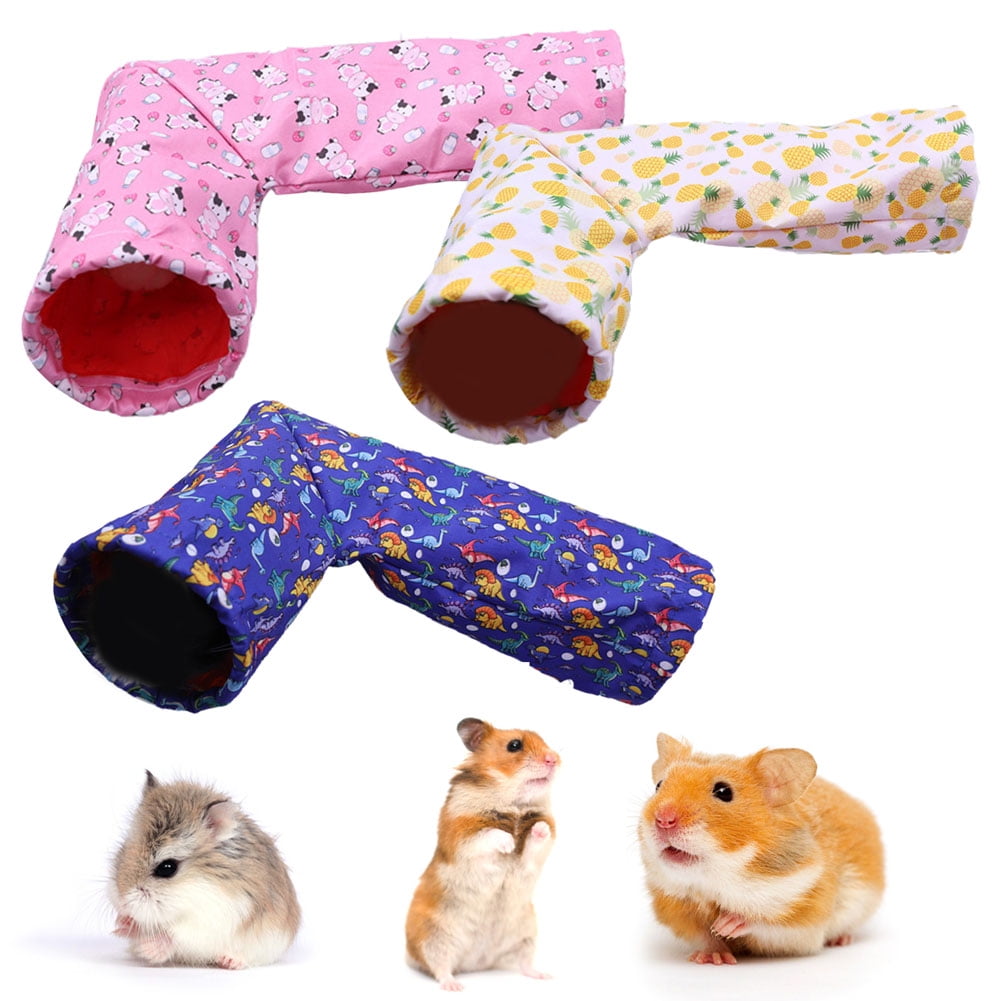 View of Cheers US Hamster Tunnel Bed Funny Hamster Corner Hideaway Tunnel Fruit ...