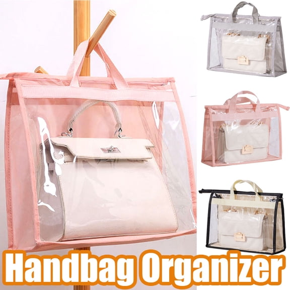 Cheers.US Handbag Dust Bags Purse Storage Organizer for Closet, Zipper Hanging Storage Bag, Hanging Handbag Organizer Dust-Proof Storage Holder Bag Wardrobe Closet for Purse