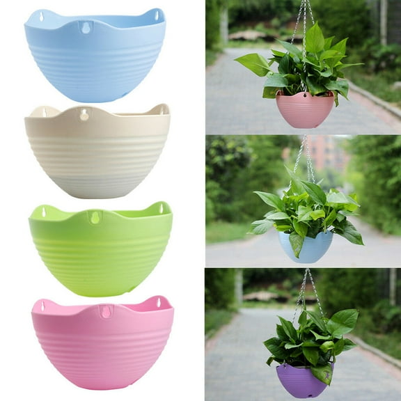 Cheers.US Hanging Basket Flower Plant Pot Planter Chain Home Garden Decoration