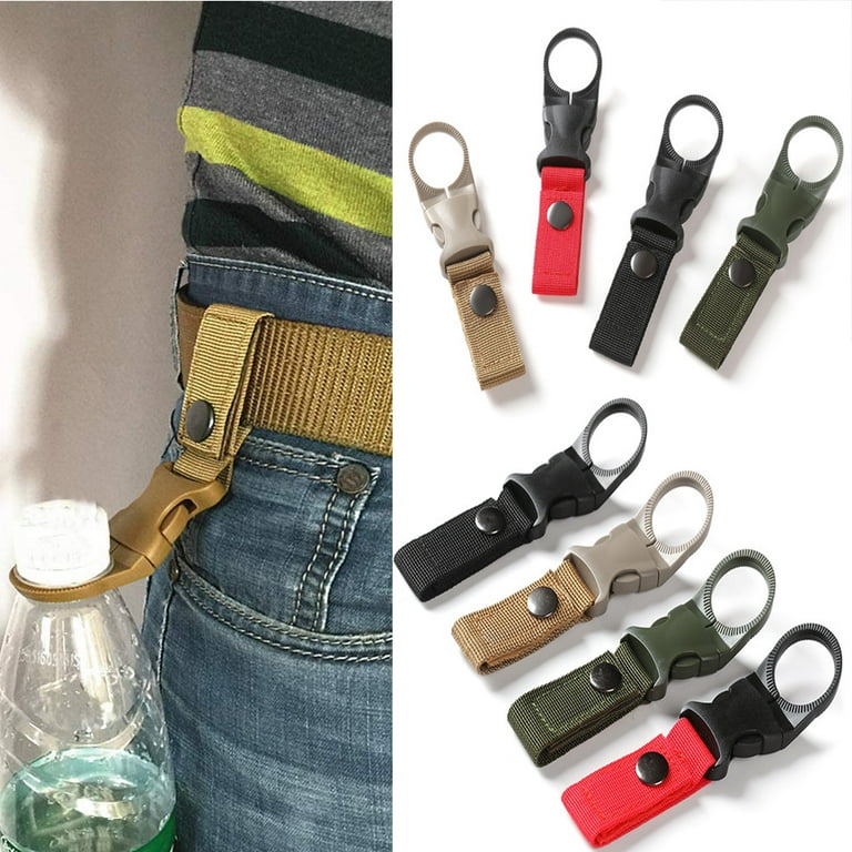 Bottle Hanging Buckle Clip Water Bottle Ring Holder Keychain Belt For  Hiking Green
