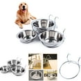 thumbnail image 1 of Cheers.US Hanging Pet Bowl Dog Crate Bowl Dog Kennel Food Water Bowls Bunny Feeder with Hook for Dogs Cats in Crate Cage Kennel, 1 of 7