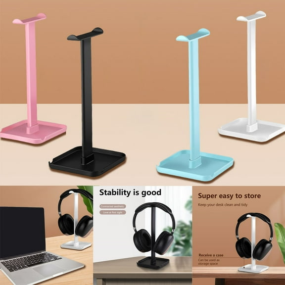 Cheers.US Headphone Stand Hanger,Detachable Design Wide Base Universal Headphone Holder,Universal Headphone Stand Headphone Hanger Display Holder for Desk
