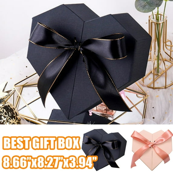 Cheers.US Heart Shape Gift Boxes with Lids for Gift Packing,Decorative Nested Boxes for Presents Cardboard Gift Boxes for Birthday Wedding Valentine’s day Anniversary