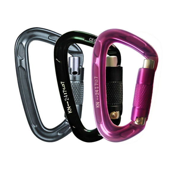 Cheers.US Heavy Duty Climbing Carabiners Auto Locking Rock Climbing Carabiners Clips for Hammocks Swing Locking Dog Leash and Harness Camping Hiking & Utility