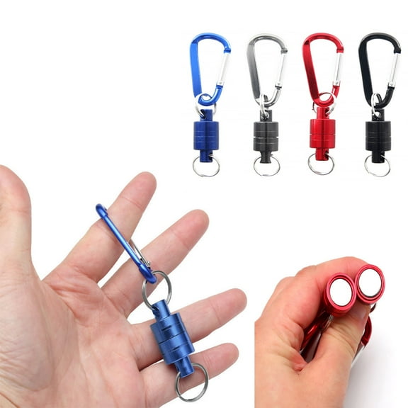 Cheers.US High Intensity Magnetic Climbing Buckle Improved Durable Spring-Loaded Gate Aluminum D Ring Carabiners Clips Hook for Home Rv Camping Fishing Hiking Traveling
