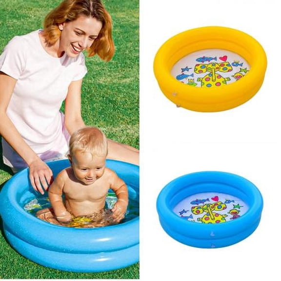 Cheers.US Inflatable Pool Swimming Pool for Kids Thicken Blow Up PVC Round Baby Toddler