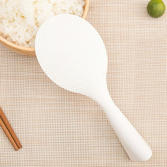 Cheers US Jade Rice Spatula, Non-Stick Premier Rice Paddle, Jade Rice Paddle Rice Spoon Paddle Plastic Non Stick White Japanese Rice Cooking Scoop Spatula