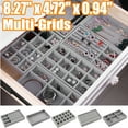 thumbnail image 1 of Cheers.US Jewelry Tray Multipurpose Desktop Organizer, Stackable Trays, Gray, 1 of 7