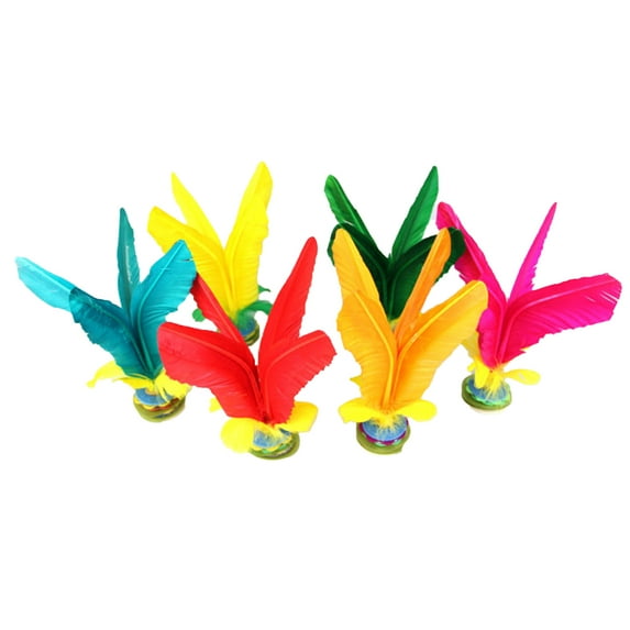 Cheers.US Kick Shuttlecock Chinese Jianzi Feather Foot Sports Outdoor Toy Game Replacement Birdies or Shuttlecocks for Indoor and Outdoor Game Played at Parks