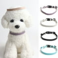 thumbnail image 1 of Cheers.US Kitten Collar Adjustable Buckle Bite-resistant Faux Leather Pet Necklace Cat Collar with Bell Pet Supplies Crisp Bell and Solid Color for Pet Cat, 1 of 7