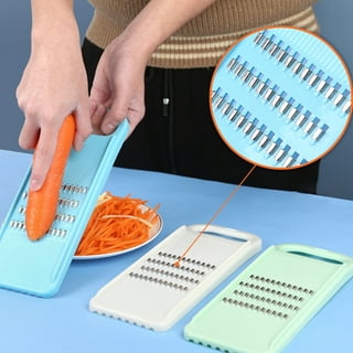 Yesbay Carrot Grater Three-Blade Handheld Rust-proof with Handle Sharp Fast Cooking Kitchen Tool Vegetable Cabbage Slicer Grater Home Use, Size: 22