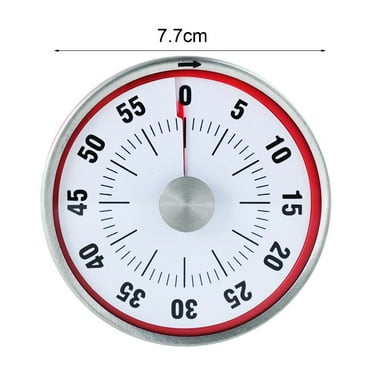 Cheers.US Magnetic Mechanical Kitchen Timer -60 Minute Visual Countdown Timer with Loud Alarm for Kids and Adults Baking Cooking Steaming Barbecue