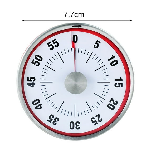 Cheers.US Magnetic Mechanical Kitchen Timer -60 Minute Visual Countdown Timer with Loud Alarm for Kids and Adults Baking Cooking Steaming Barbecue