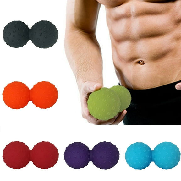 Cheers.US Massage Ball Peanut Muscle Roller Massager for Myofascial Trigger Point Release & Deep Tissue Massage Peanut Shaped Fitness Yoga Gym Muscle Body Stress Relaxing