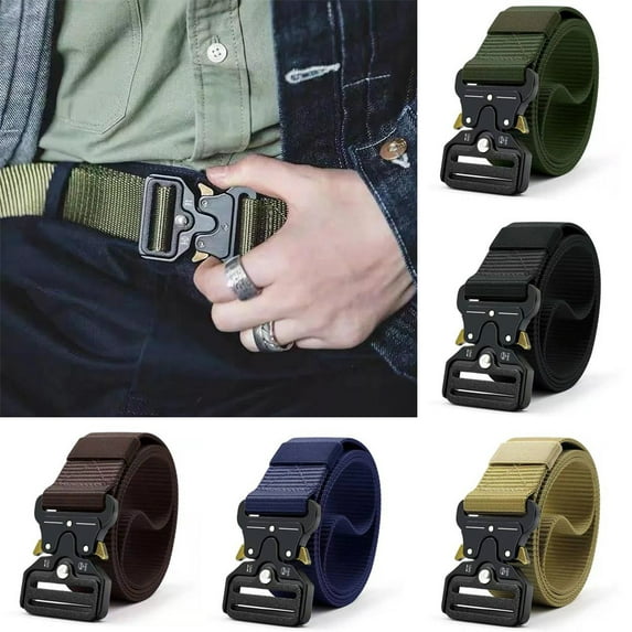 Cheers.US Men Solid Portable Lightweight Men Belt Quick Dry Wear-resistant Buckle Belt, Suitable for Daily activities, Outdoor Activities, Hiking