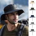 thumbnail image 1 of Cheers.US Men Waterproof Hat Big Hat Brim 360 Degree Shading Breathable UV-proof Fishing Hiking Camping Cap, 1 of 7