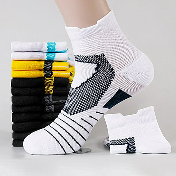 Cheers US Men's Athletic Crew Socks Performance Thick Cushioned Sport Basketball Running Training Compression Sock