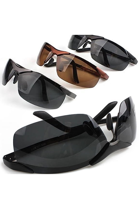 Men's Cool Fashion Metal Frame Polarized Sunglasses Driving Sports Sunglasses Cycling Hiking Running Golf Sunglasses Outdoor Glasses