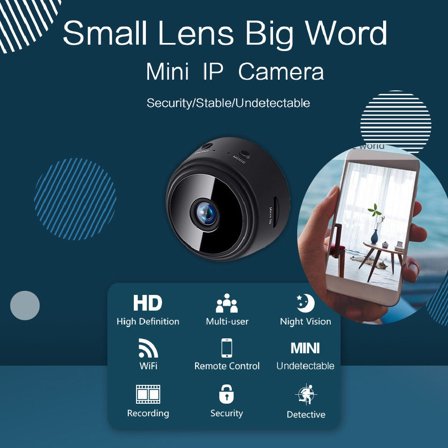 Cheers.US Mini HD 1080P Wireless WiFi Video Record DV Home Security Night Vision IP Camera Mini WiFi Camera Security Cameras Surveillance Cam