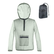 Cheers.US Mosquito Net Jacket w/ Hood - Mesh Bug Suit for Outdoor Protection from Bugs Flies Gnats No-See-Ums & Midges - Clothing for Men & Women - w/ Free Carry Pouch
