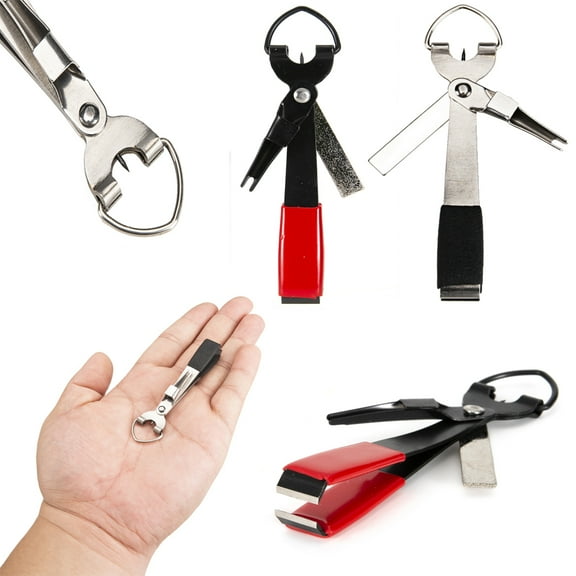 Cheers.US Multi-function Fishing Quick Knot Tying Tool 304 Stainless Steel 4 in 1 Fly Line Clippers