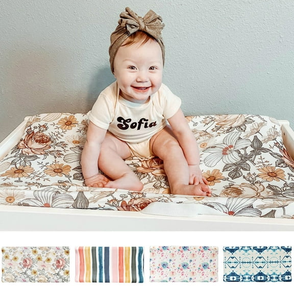 Cheers US Natural Cotton Jersey Knit Cradle/Bassinet Sheet Fitted Super Stars Soft Breathable for Boys and Girls