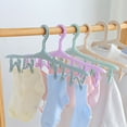 thumbnail image 1 of Cheers.US Non-Slip Clothes Hangers for Baby and Kids Hangers with Movable Clips, Heavy-Duty and Space-Saving with 8 Finger Clips,for Pants,Skirts, Coat-16.54" x 7.09", 1 of 7