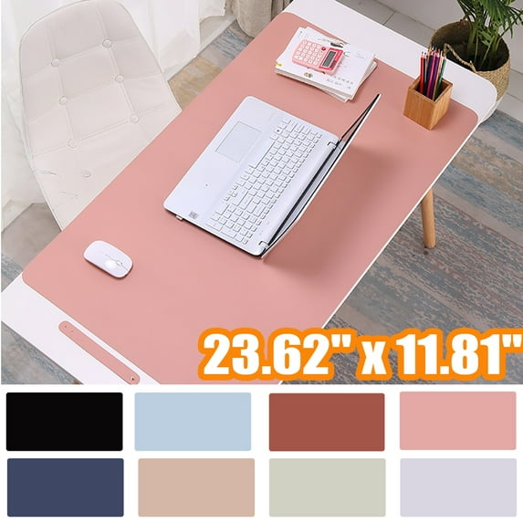 Cheers.US Non-Slip Desk Pad,Mouse Pad,Waterproof PVC Leather Desk Table Protector,Ultra Thin Large Desk Blotter, Easy Clean Laptop Desk Writing Mat for Office Work/Home/Decor-23.62" x 11.81"