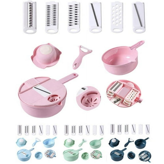 Cheers.US Onion Chopper Multiple Vegetable Chopper Cheese Grater Durable Fruit Chopper Vegetable Slicer Cutter Dicer Ricer for Salad Potato Carrot Garlic