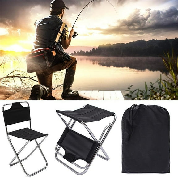 Cheers.US Outdoor Foldable Camping Chair Compact Ultralight Portable Oxford Cloth Aluminum Backrest Folding Slacker Chair Backpacking, Fishing, Hiking, Picnic Backrest Stool